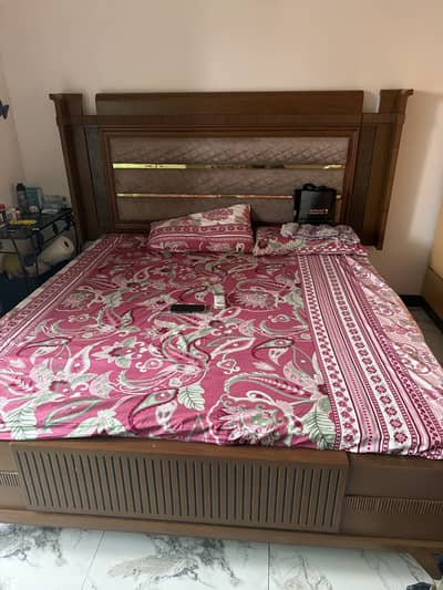 Wooden bed