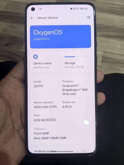 One Plus 9 5G Urgent Full ok No Faults