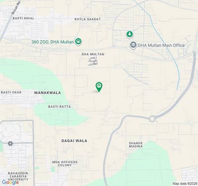 Corner 1 Kanal Plot Sector E, DHA Multan | CLOSE to park | Direct 300 Ft Road Access