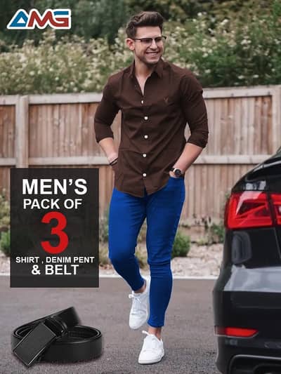 MEN  PENT,  SHIRT & BELT