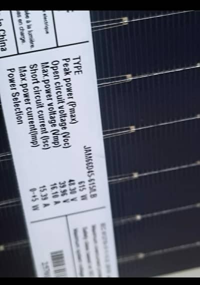 615 watt brand new , 2 panels for sale