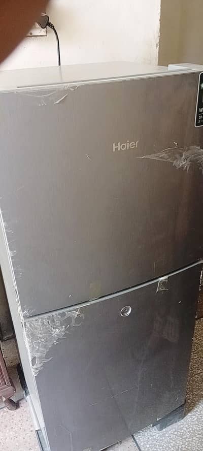 Haier double door fridge in good condition