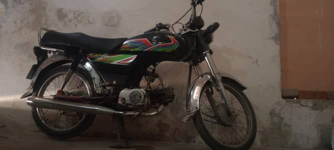 Honda CD70 bike model 2022 black color in a good condition.