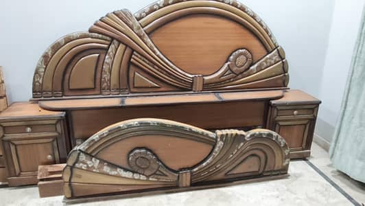 Wooden bed