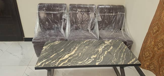 New sofa and table for sale
