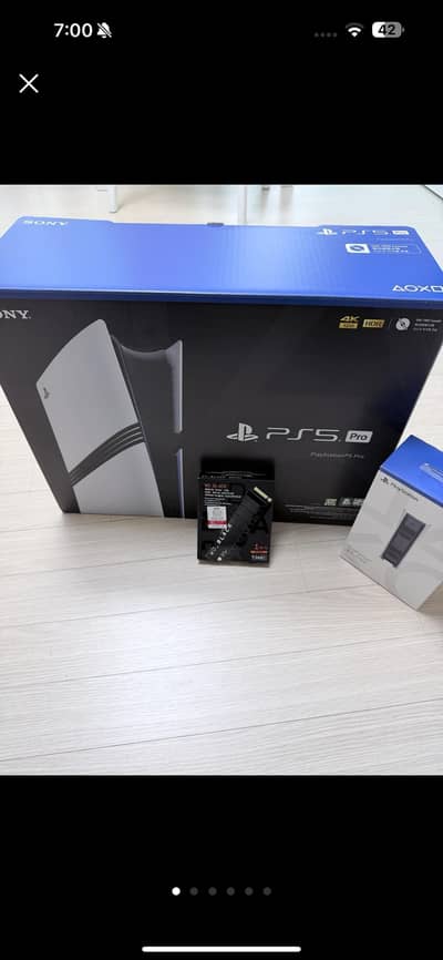 ps5 pro 1tb with 1tb wd black ssd and dual scene controller charging