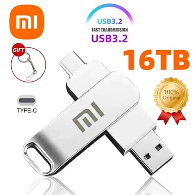 Xiaomi 2-in-1 OTG Flash Drive | 16TB High-Speed Pen Drive