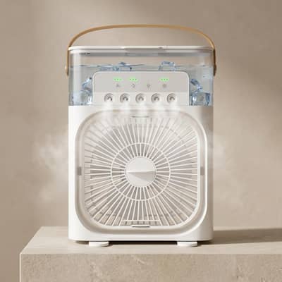 Portable Mini Air Cooler Fan - Rechargeable & Water/Ice Tank AC Fan
