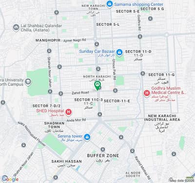 80 SQ YARD SINGLE RCC PLUS FIRST FLOOR 2 ROOM HOUSE FOR SALE IN SECTOR 5C-1 NORTH KARACHI