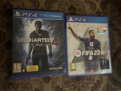 FIFA 23 and Uncharted 4