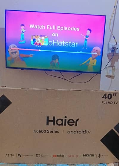 Urgent for Sale Haeir Orignal 40 Inch k6600 Smart Android LED/LCD
