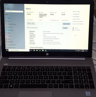 Core i3 8th gen HP 250 G7 Laptop metal body with origional charger 1TB