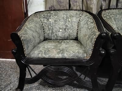 Pure wood poshing sofa