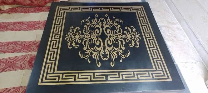 Wooden/MDF Centre table with deco paint and Versace design for sale