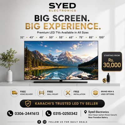 New Model 55" inch Samsung Smart Led tv New Model Available 2025