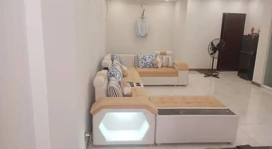 L Shaped Modern Sofa Set Furniture Like New