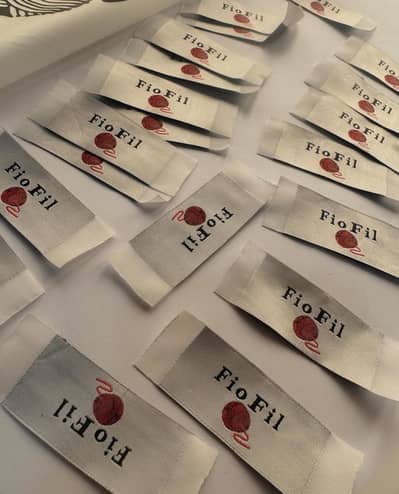 Woven labels zipper bags