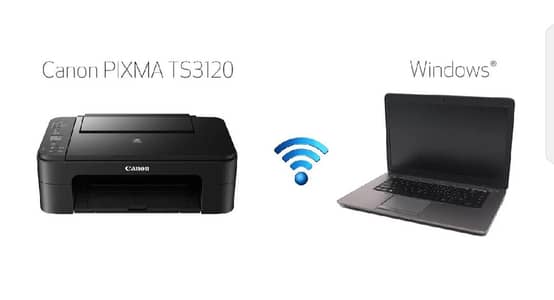 Canon PIXMA TS3150 Inject Printer Color Printing Wireless Wifi