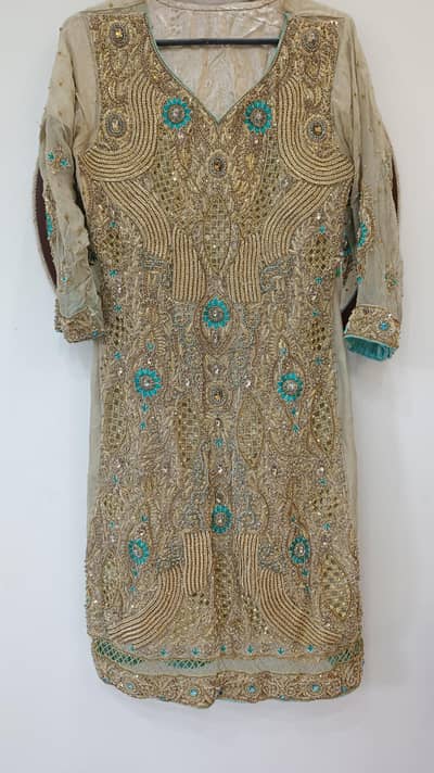 Fancy party wear. Heavy embroidery dress. Bridal dress