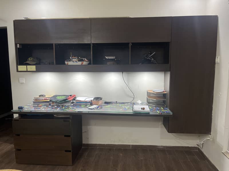Study table with storage compartments 0