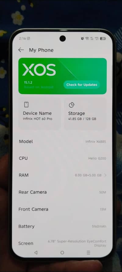 Infinix Hot 60 Pro 8+8+128