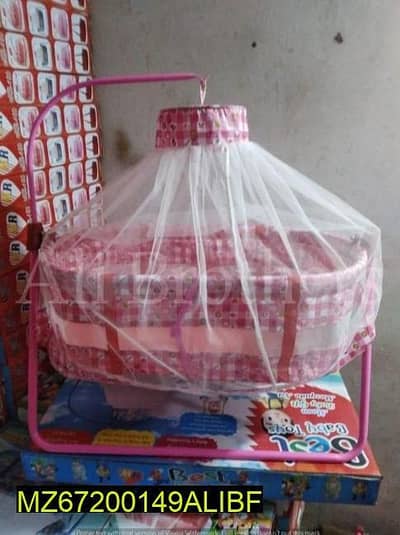 Kids Swing with Mosquito Net Pink 32x22x4 Inch