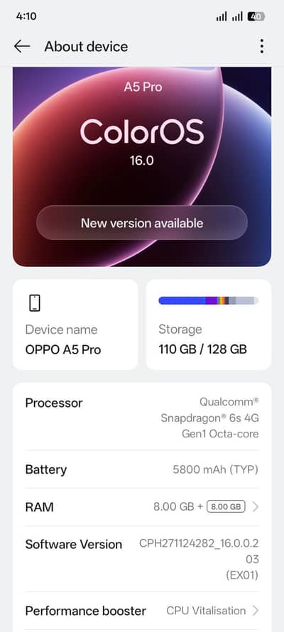 oppo a5pro box charger all ok water pack all okay condition 10 bta 10