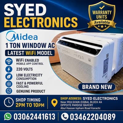 LIMITED SALE OFFER MIDEA WINDOW 1TON INVERTER AC BEST COOLING