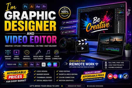 Professional Canva Designer & CapCut Video Editor| Remote Work