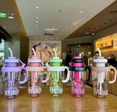 Ice cream bottle portable cute milkshake