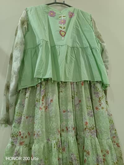 beautiful frock full flair with jacket