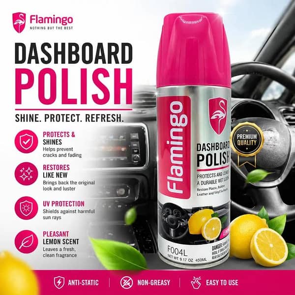 Flamingo Dashboard Polish -Lemon- 450ML