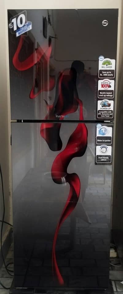 PEL InverterOn Flat Glass Door Refrigerator