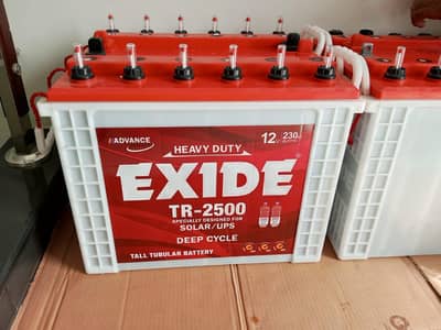 4 Batteries 230 ah tublar