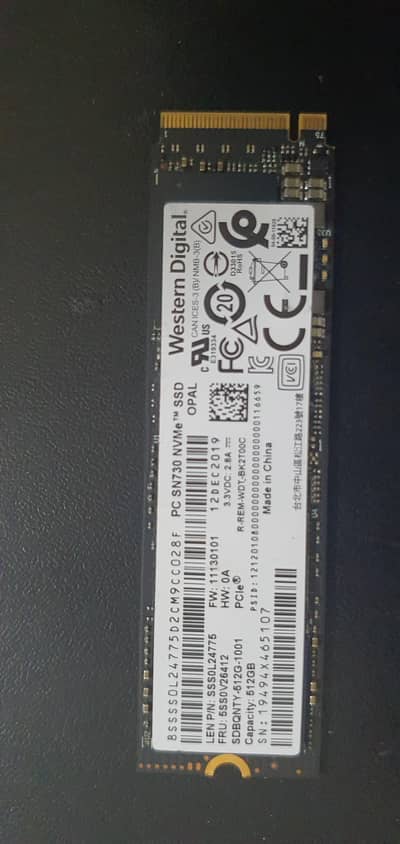 512 Nvme Single cut