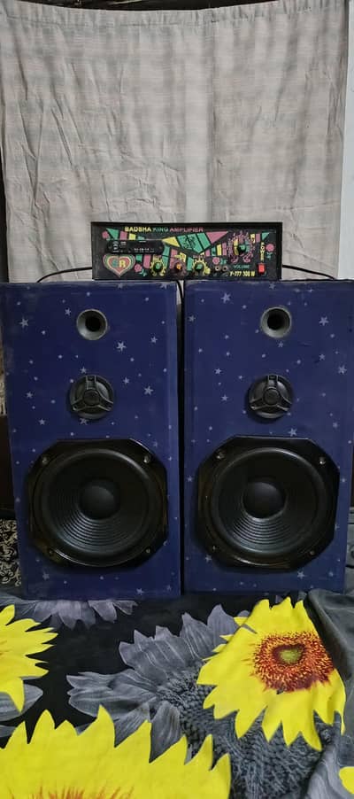 Badsha King Amplifier System - 300W Peak Power (Bluetooth & FM)