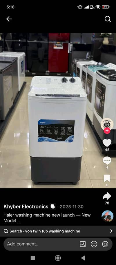 I want to sale washing machine