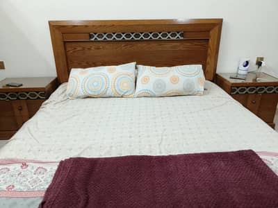 bed side table. cupboard dresing table. with mattres