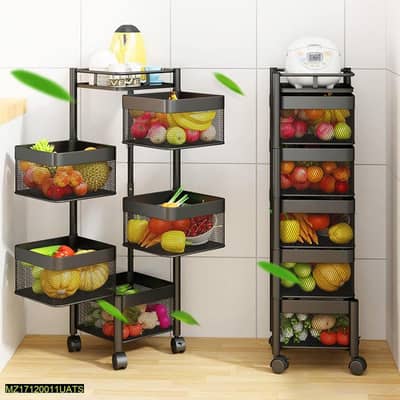 5 layer vegetable or fruit rack of kitchen