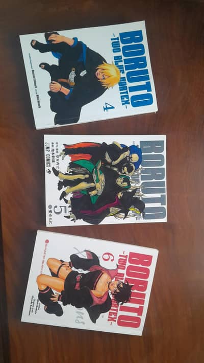 boruto two blue vortex vol. 4, vol. 5 and vol. 6