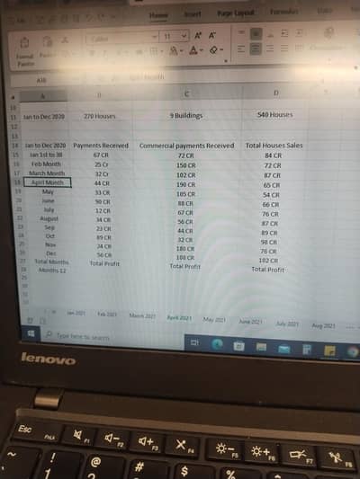 Accounts Handling work Data enter in Excel sheet