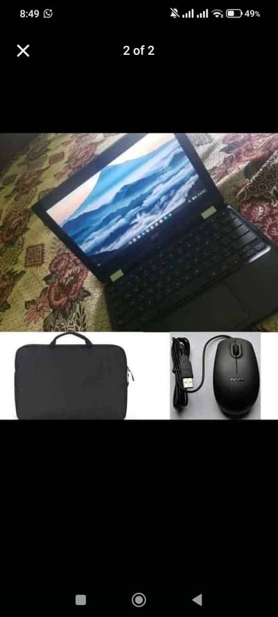 Free laptop bag n mouse with Acer R11 touchscreen Chromebook rotatable