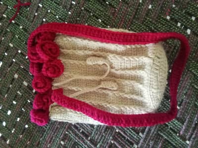 Handmade Crochet Flower Bag - New Hand Knitted Shoulder Bag