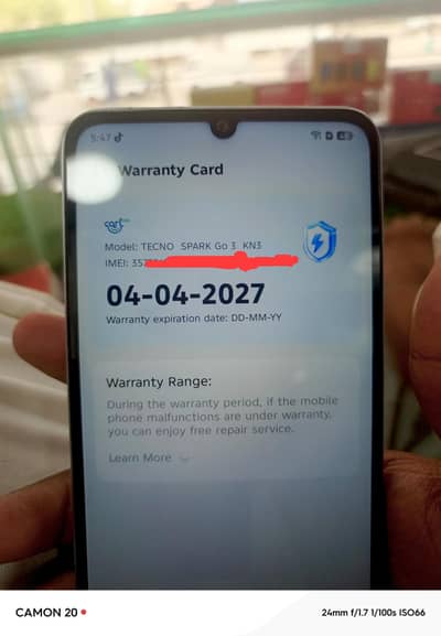 Tecno Spark Go 3 4GB/64GB | Box Charger | Warranty Available