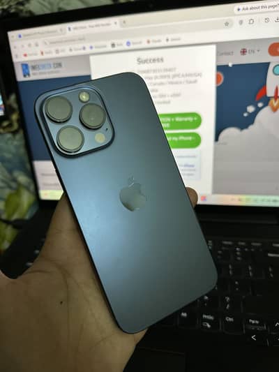 Apple iPhone 15 Pro Max (256GB) – Blue Titanium JV Sim Locked