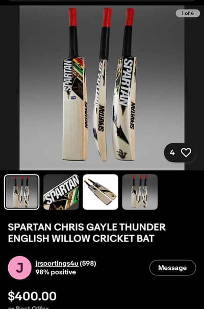 Spartan Chris Gayle Thunder English Willow