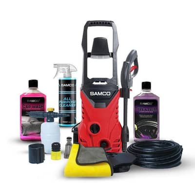 1600W Samco Pressure Washer with car care bundle