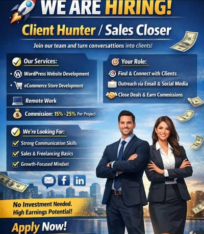 Lead Generator / Client Hunter Required for Web Development Agency