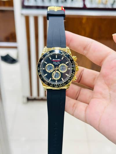 SKMEI Men's Dual Time Sports Watch - New