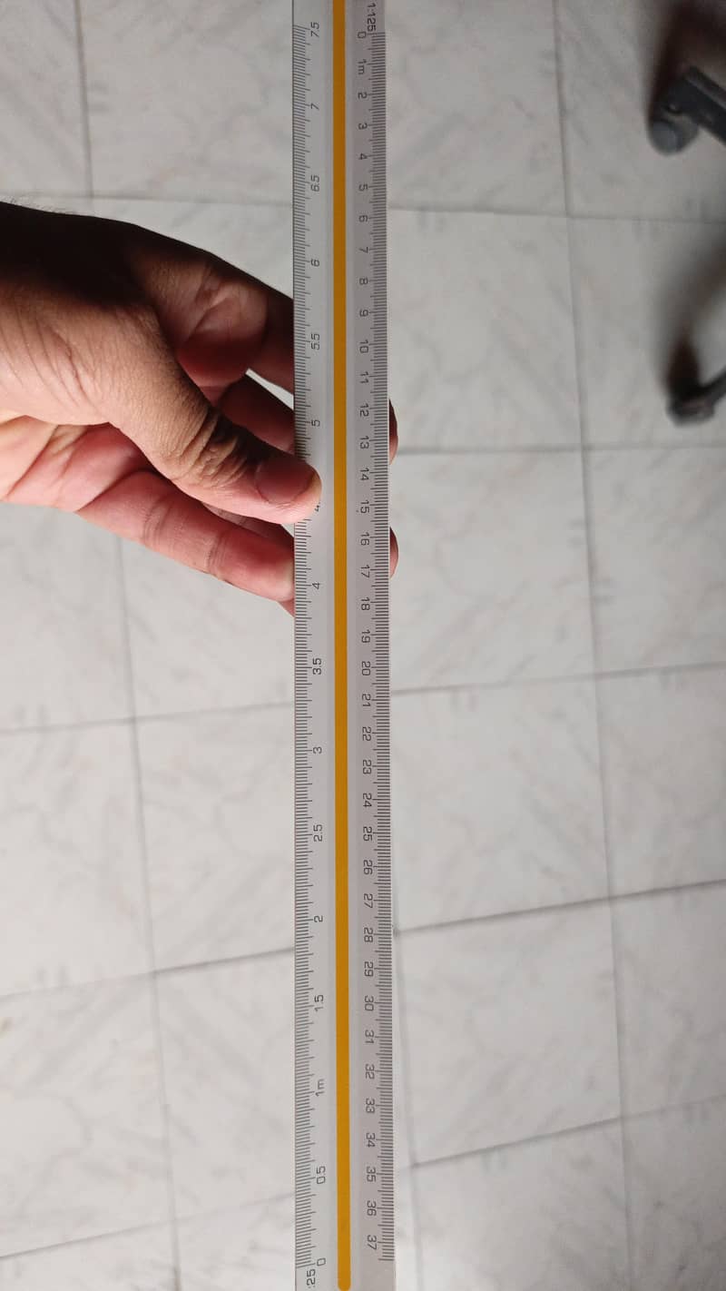 Ruler scale triangular ORNG 3